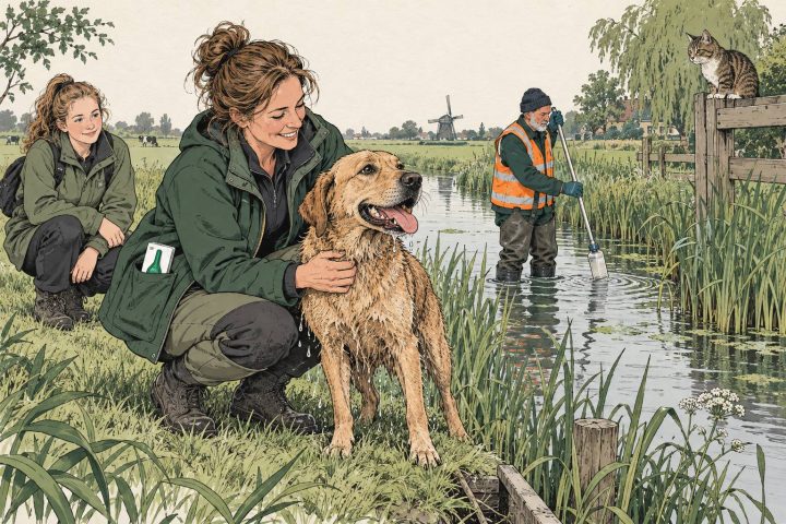 Vlooienmiddel voor hond en kat vervuilt sloot